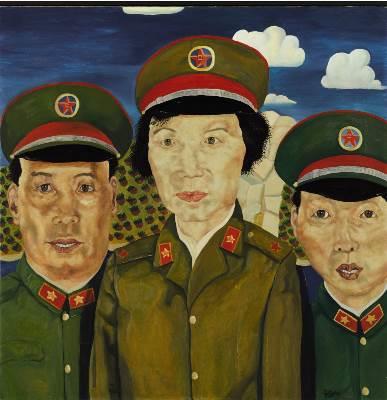 　　刘炜，《革命家庭系列（三人像）》

　　1991 年作，油画画布， 99.5 x 99 公分

　　估价： 10，000，000 – 15，000，000 港元/1，290，000 – 1，940，000 美元

　　（晚拍拍品）